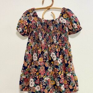 Girls Floral Dress - Multicolor